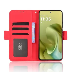 SLOT Peňaženkový obal pre Motorola Moto G86 Power 5G červený