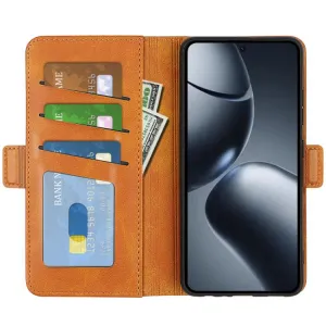 SIDE Peňaženkové puzdro pre Xiaomi 15T Pro svetlohnedé