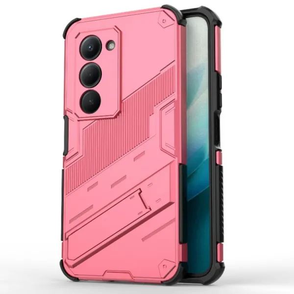 BIB Ochranný obal so stojanom pre Xiaomi Redmi 15 / Redmi 15 5G ružový
