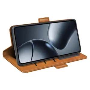 SIDE Peňaženkové puzdro pre Xiaomi 15T Pro svetlohnedé