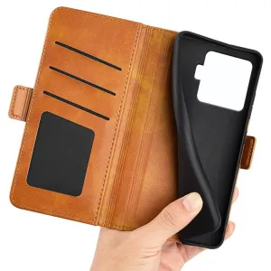 SIDE Peňaženkové puzdro pre Xiaomi 15T Pro svetlohnedé