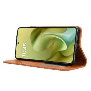 BUSINESS Peňaženkový kryt pre Motorola Moto G86 Power 5G hnedý