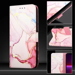 ART MARBLE Peňaženkový kryt pre Honor X5c Plus ROSE GOLD