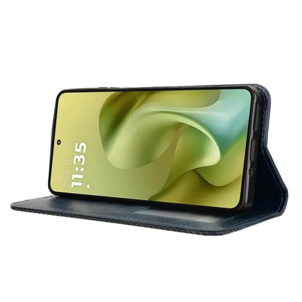 BUSINESS Peňaženkový kryt pre Motorola Moto G86 Power 5G modrý