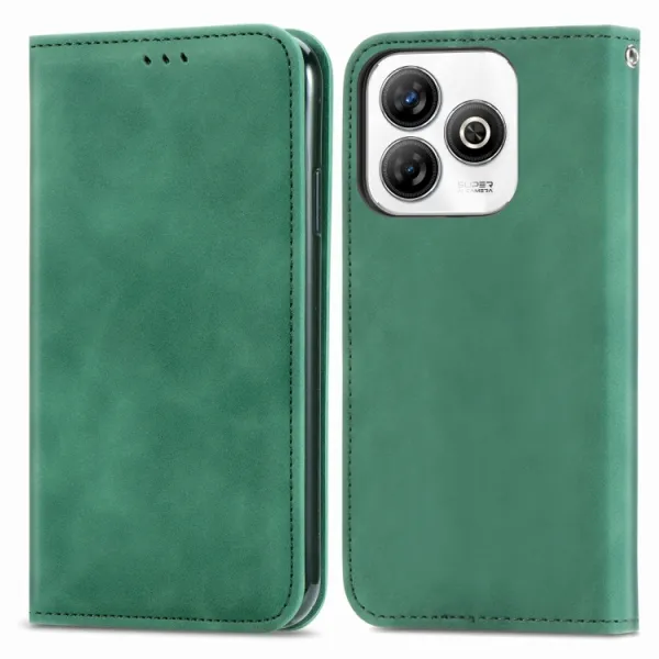 MAGNETIC Zaklápací kryt pre ZTE Blade A75 zelený