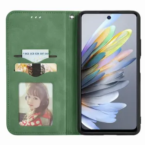 MAGNETIC Zaklápací kryt pre ZTE Blade A75 zelený