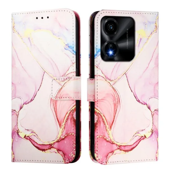 ART MARBLE Peňaženkový kryt pre Honor X5c Plus ROSE GOLD