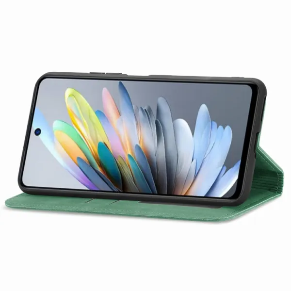 MAGNETIC Zaklápací kryt pre ZTE Blade A75 zelený