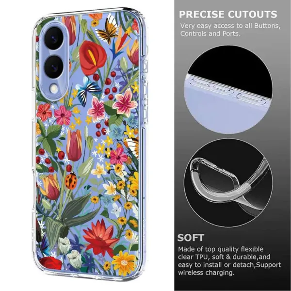 ART TPU Ochranný kryt pre Samsung Galaxy S25 Edge LILY
