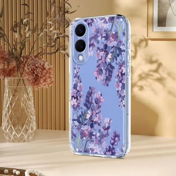 ART TPU Ochranný kryt pre Samsung Galaxy S25 Edge WISTERIA