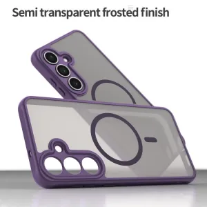 FANDUN MAGSAFE Ochranný obal pre Samsung Galaxy S25 FE fialový