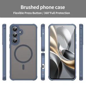 FANDUN MAGSAFE Ochranný obal pre Samsung Galaxy S25 FE modrý