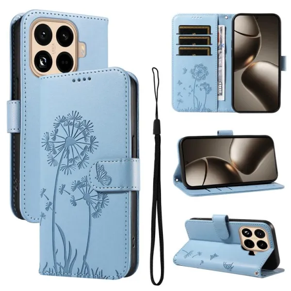 ART DANDELION Peňaženkové puzdro pre Xiaomi 15T Pro modré