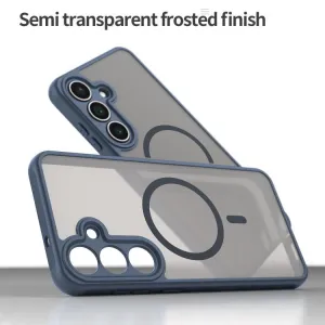 FANDUN MAGSAFE Ochranný obal pre Samsung Galaxy S25 FE modrý