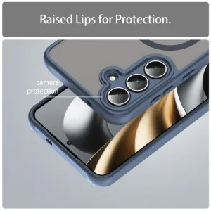 FANDUN MAGSAFE Ochranný obal pre Samsung Galaxy S25 FE modrý
