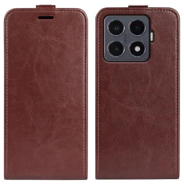 Vyklápacie puzdro pre Xiaomi 15T Pro hnedé