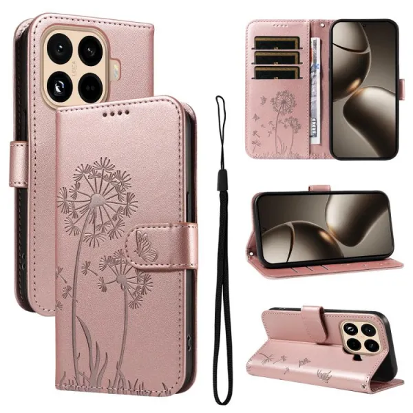 ART DANDELION Peňaženkové puzdro pre Xiaomi 15T Pro ružové