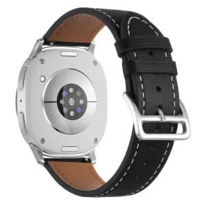 LEATHER Kožený remienok pre Samsung Galaxy Watch8 / Watch8 Classic čierny