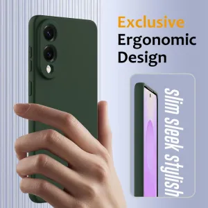 RUBBER MAGSAFE Silikónový kryt pre Samsung Galaxy S25 Edge DARK GREEN