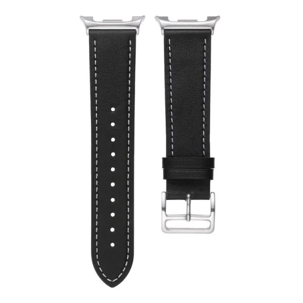 LEATHER Kožený remienok pre Samsung Galaxy Watch8 / Watch8 Classic čierny