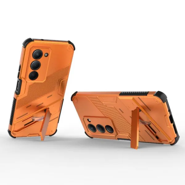 BIB Ochranný obal so stojanom pre Xiaomi Redmi 15 / Redmi 15 5G oranžový