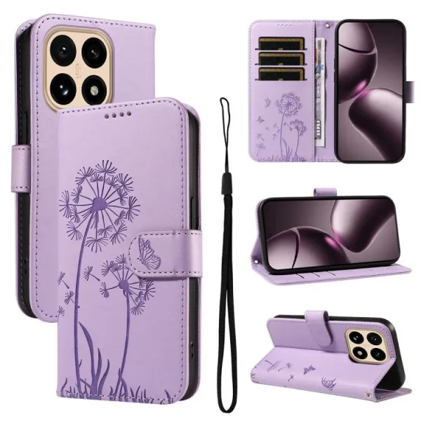 ART DANDELION Peňaženkové puzdro pre Xiaomi 15T fialové