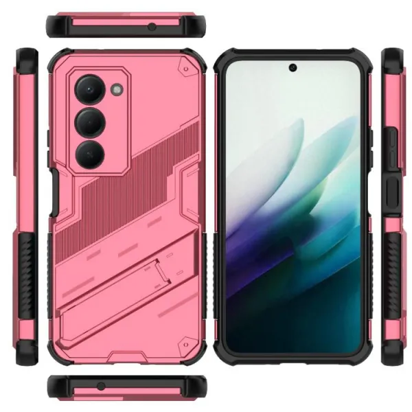 BIB Ochranný obal so stojanom pre Xiaomi Redmi 15 / Redmi 15 5G ružový
