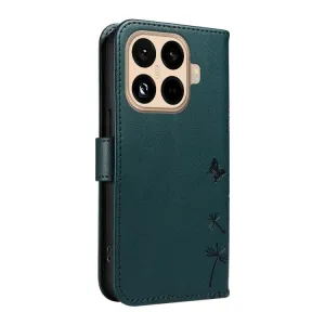 ART DANDELION Peňaženkové puzdro pre Xiaomi 15T Pro tmavozelené
