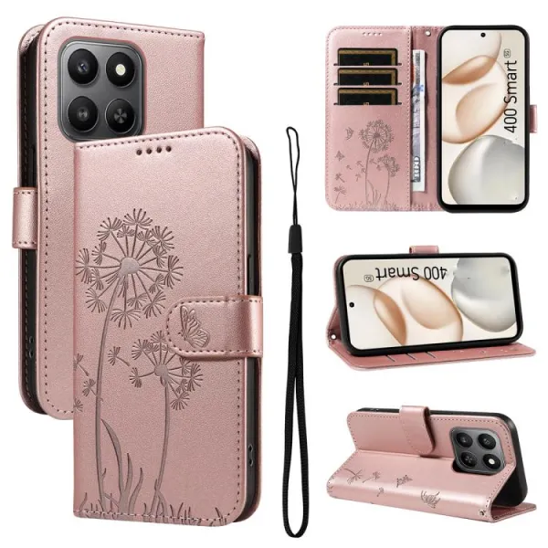 ART DANDELION Peňaženkové puzdro pre Honor 400 Smart 5G / Honor X7d ružové