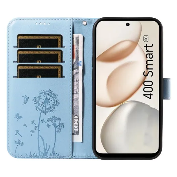 ART DANDELION Peňaženkové puzdro pre Honor 400 Smart 5G / Honor X7d modré