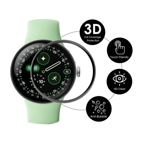 ENKAY 2x 3D Ochranná fólia pre Google Pixel Watch 4 45mm