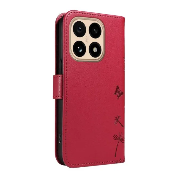 ART DANDELION Peňaženkové puzdro pre Xiaomi 15T červené