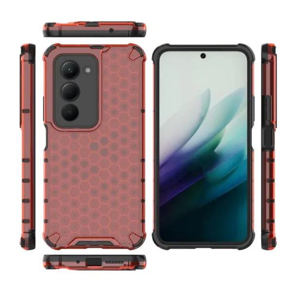 HONEYCOMB Ochranný kryt Xiaomi Redmi 15 / Redmi 15 5G červený