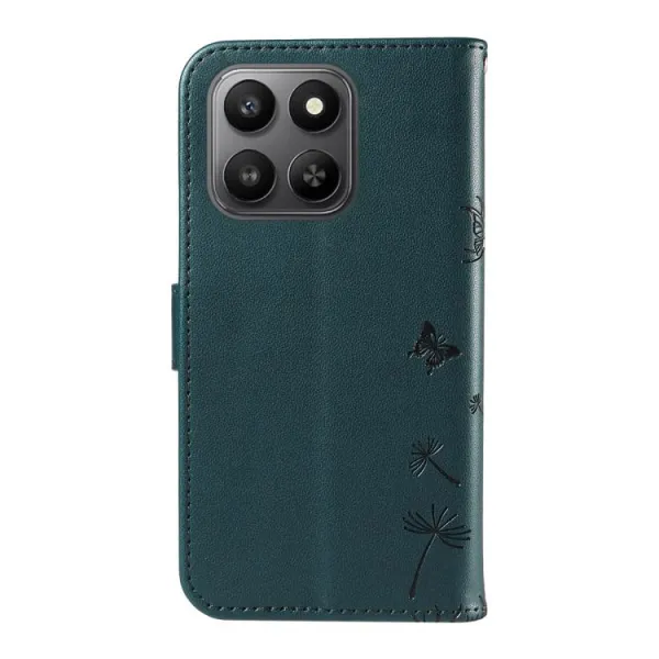 ART DANDELION Peňaženkové puzdro pre Honor 400 Smart 5G / Honor X7d tmavozelené