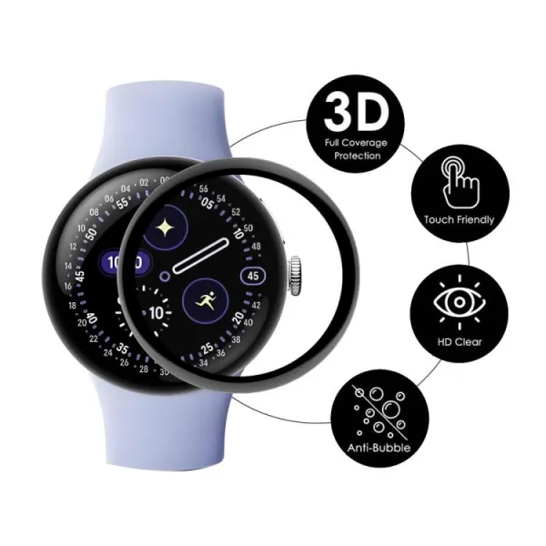 ENKAY 2x 3D Ochranná fólia pre Google Pixel Watch 4 41mm