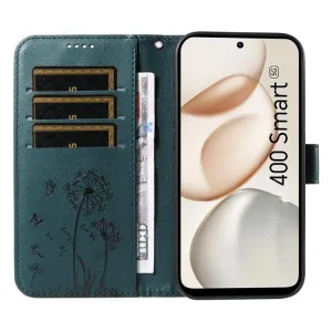 ART DANDELION Peňaženkové puzdro pre Honor 400 Smart 5G / Honor X7d tmavozelené