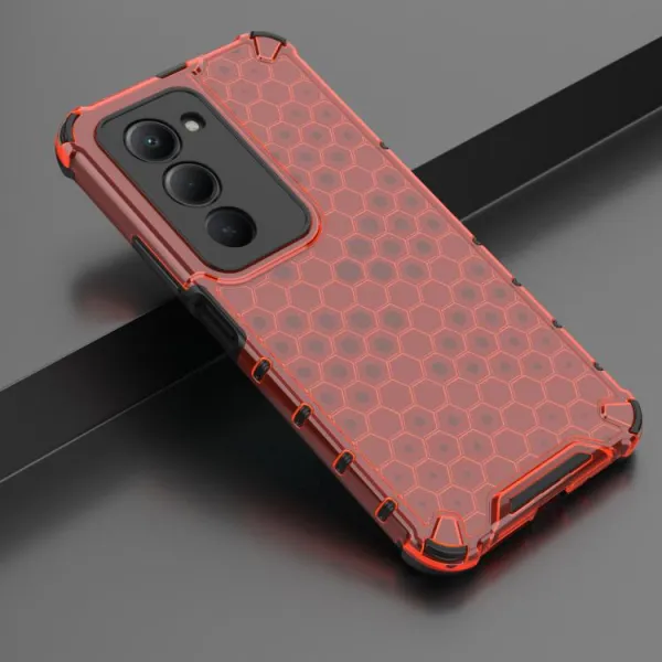HONEYCOMB Ochranný kryt Xiaomi Redmi 15 / Redmi 15 5G červený