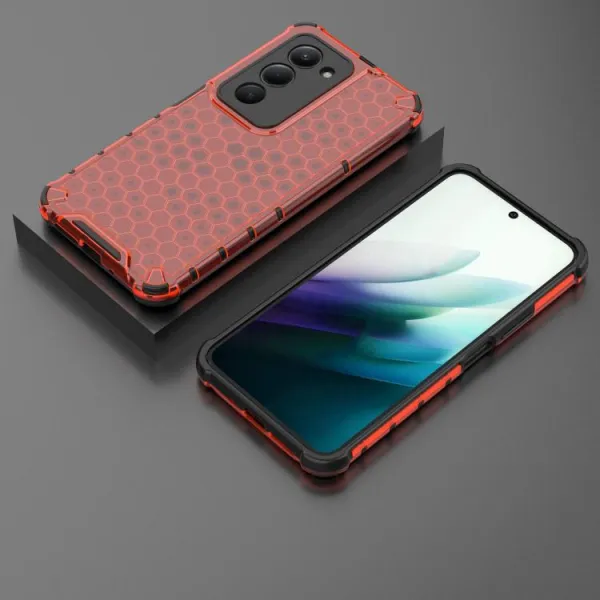 HONEYCOMB Ochranný kryt Xiaomi Redmi 15 / Redmi 15 5G červený