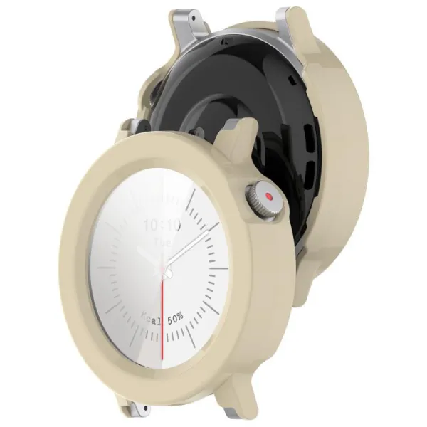 PC FULL COVER Plastový kryt so sklom pre CMF Watch 3 Pro IVORY