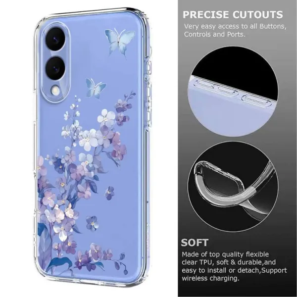 ART TPU Ochranný kryt pre Samsung Galaxy S25 Edge VIOLET