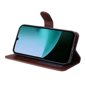 ENKAY PREMIUM SET Peňaženkové puzdro a ochranné sklo Xiaomi Redmi 15C / Redmi 15C 5G červené