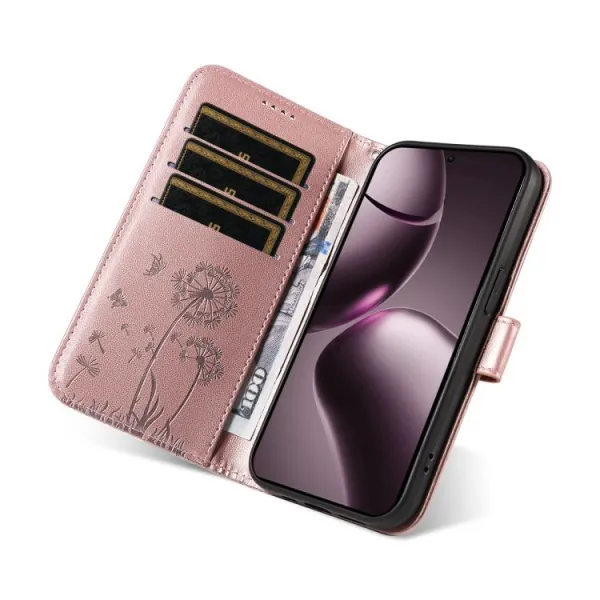 ART DANDELION Peňaženkové puzdro pre Xiaomi 15T ružové