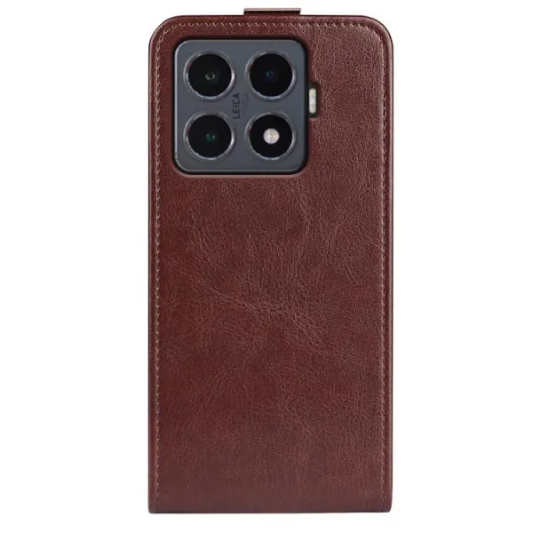 Vyklápacie puzdro pre Xiaomi 15T Pro hnedé