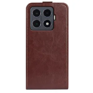 Vyklápacie puzdro pre Xiaomi 15T Pro hnedé