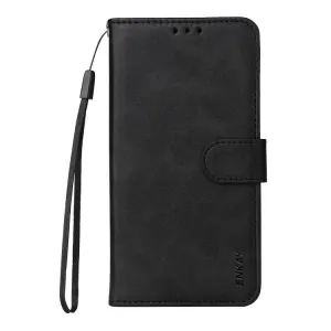 ENKAY PREMIUM SET Peňaženkové puzdro a hydrogélová fólia Xiaomi Redmi Note 15 / Redmi Note 15 5G / POCO M8 5G čierne
