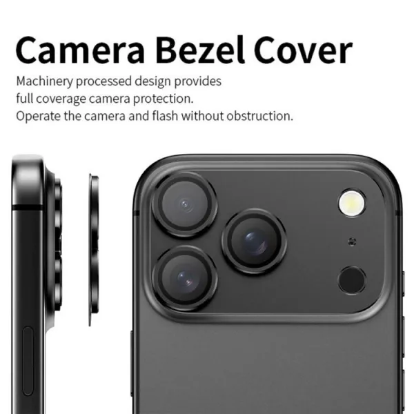 KALEBOL ALU Sklo pre fotoaparát Apple iPhone 17 SILVER