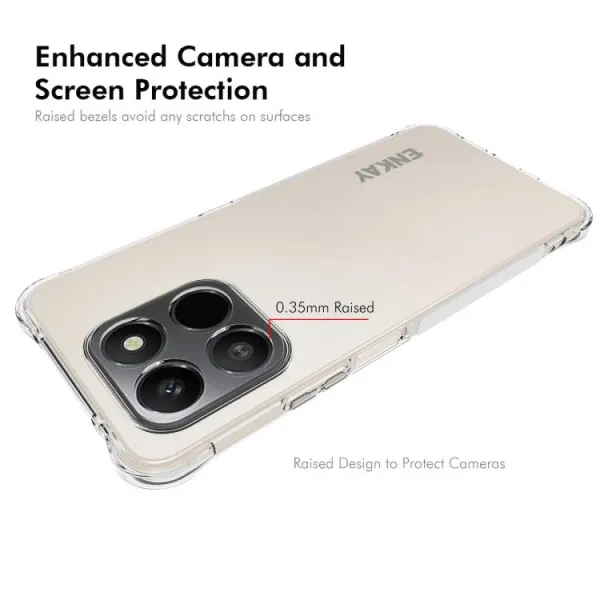 ENKAY AIRBAG Extra odolný kryt Honor 400 Smart 5G / Honor X7d priehľadný