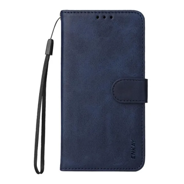 ENKAY PREMIUM SET Peňaženkové puzdro a hydrogélová fólia Xiaomi Redmi Note 15 / Redmi Note 15 5G / POCO M8 5G modré