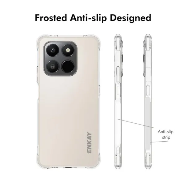 ENKAY AIRBAG Extra odolný kryt Honor 400 Smart 5G / Honor X7d priehľadný