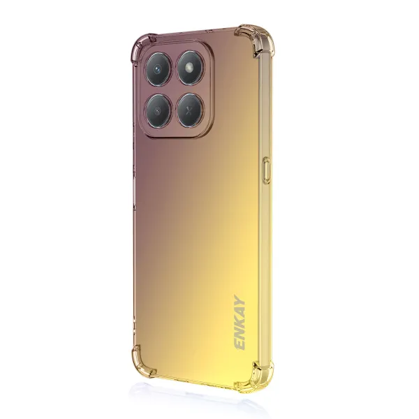 ENKAY GRADIENT Ochranný obal pre Honor 400 Smart 5G / Honor X7d PURPLE-GOLD